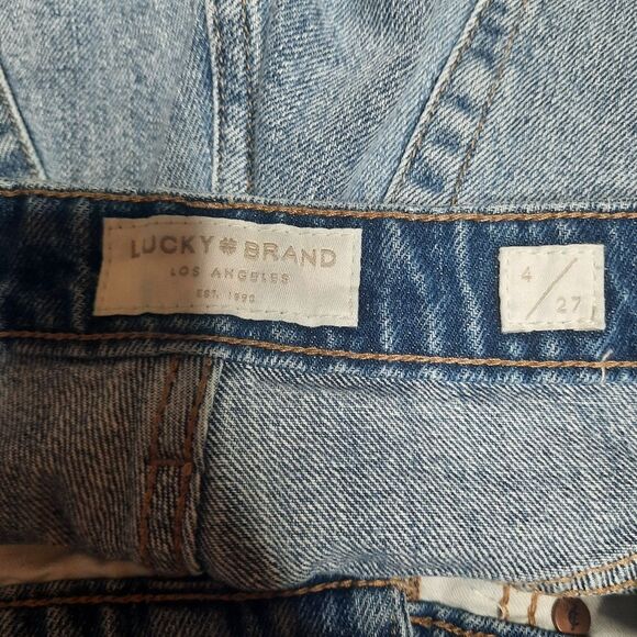 Lucky Brand Lucky Pins Shorts Exposed Buttonfly High Rise Size 4/27 - Picture 3 of 4